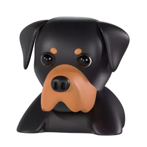 Rottweiler 3D Graphic
