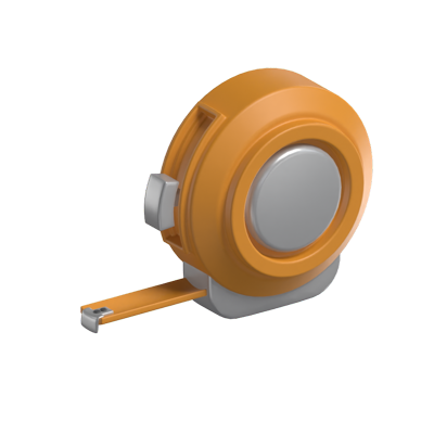 3D Measuring Tape Icon 3D Graphic