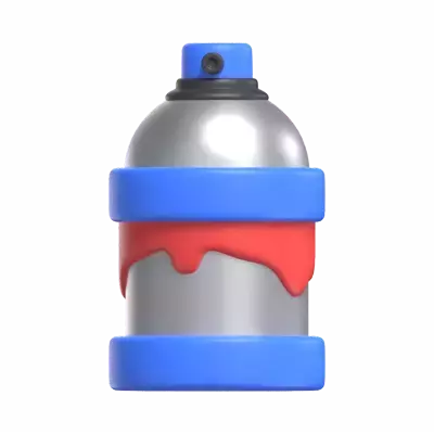 Spray Can 3D Graphic