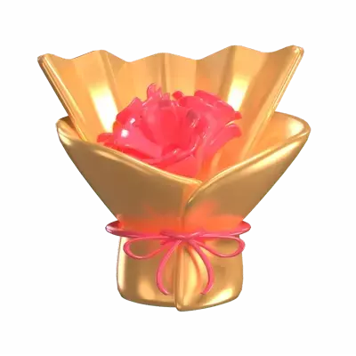 3D Flower Bouquet Model Blooms Of Elegance 3D Graphic