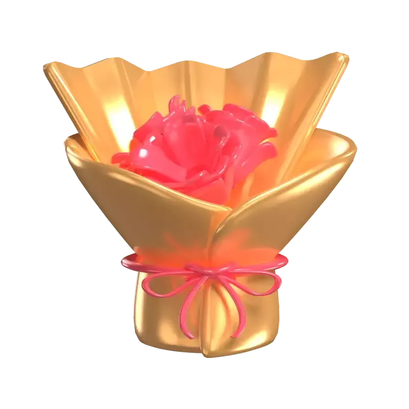 3D Flower Bouquet Model Blooms Of Elegance 3D Graphic