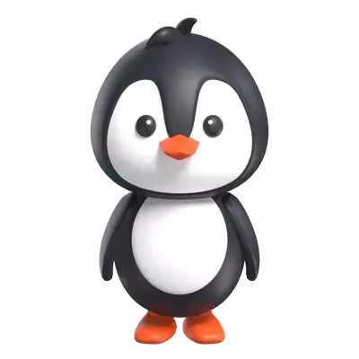 Pinguin 3D Graphic