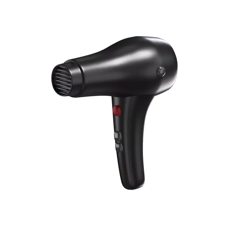 3D Hairdryer With Fast Dryer For Professionals  3D Graphic