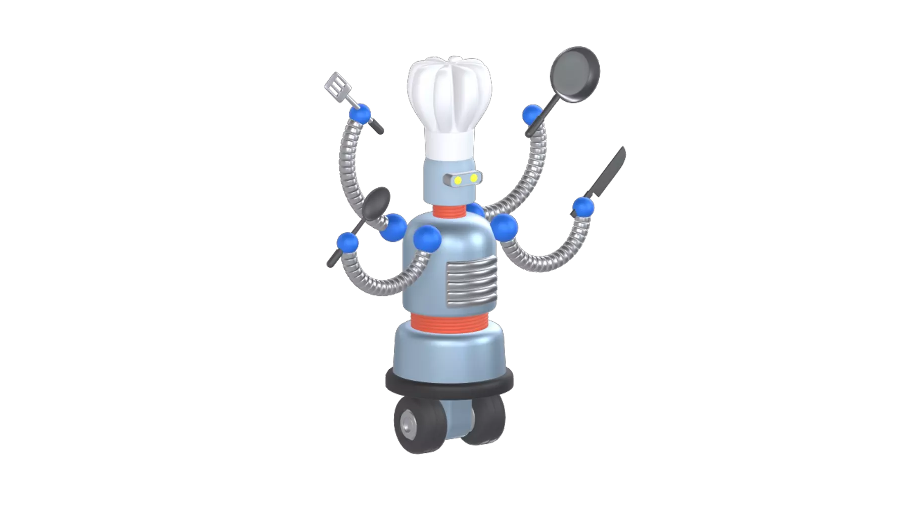 Robot Chef 3D Graphic