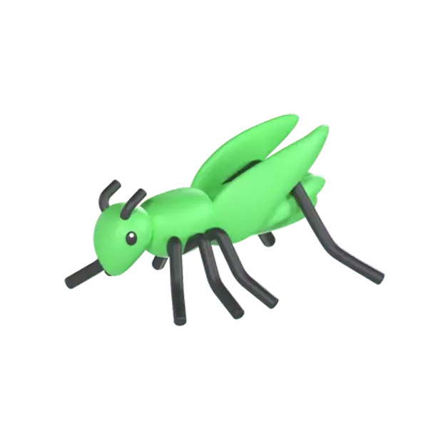 Crickets 3D Graphic