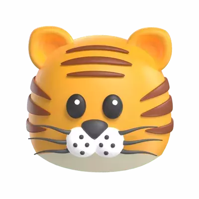 Tiger 3D Graphic