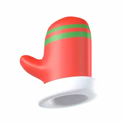 Christmas Glove 3D Graphic