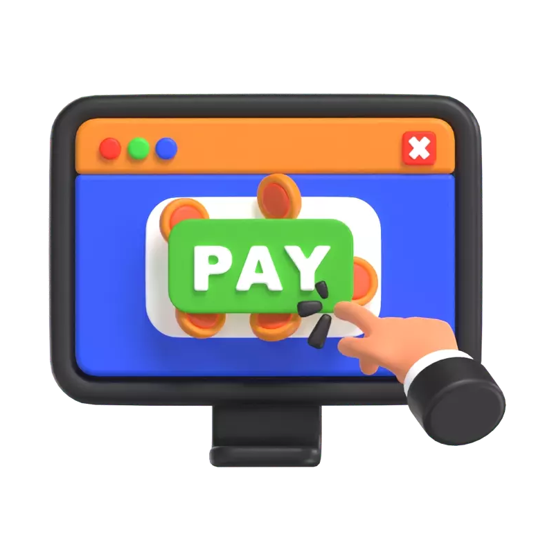 Pay Per Click 3D Graphic