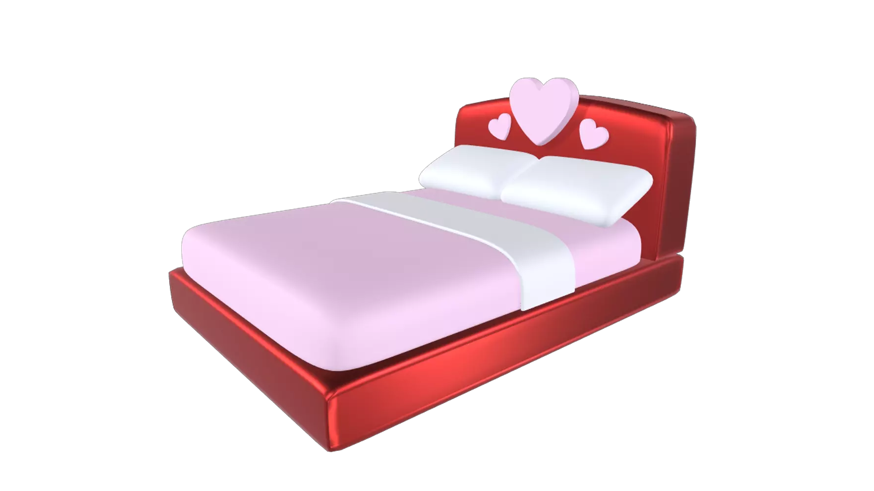 Love Bed 3D Graphic