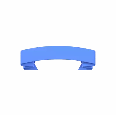 Curved Special Ribbon 3D Graphic