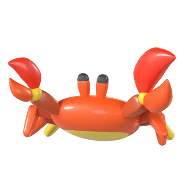 Crab 3D Graphic