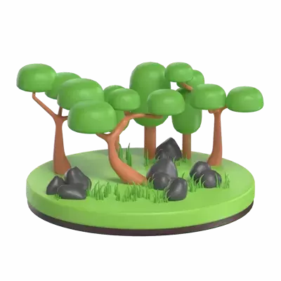 Forest 3D Graphic