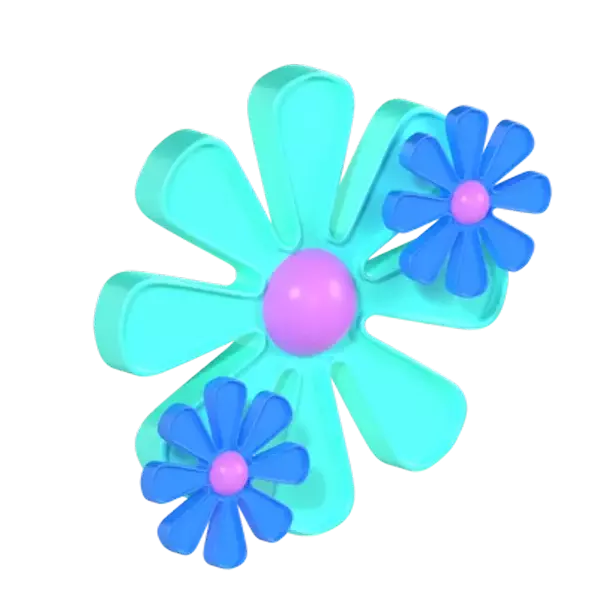 Blumen 3D Graphic