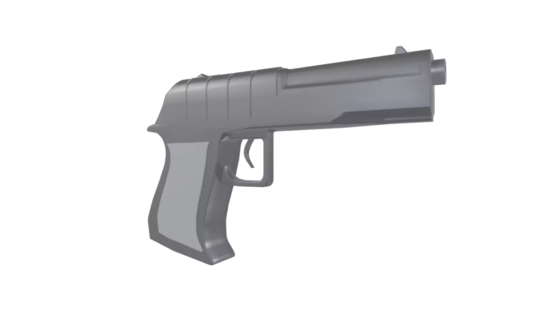 Pistol 3d model--57bf667e-ab53-4ccf-9529-fe9922c8f2b1