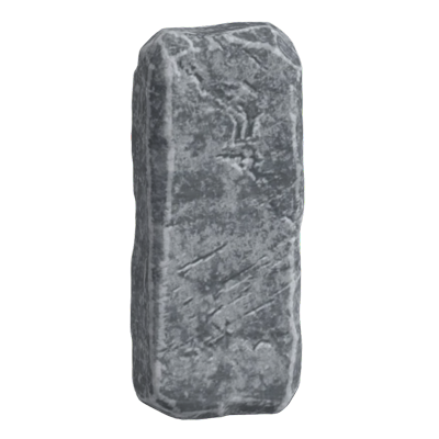 3D Long Rectangular Shaped Slab Stone Rock Model 3D Graphic