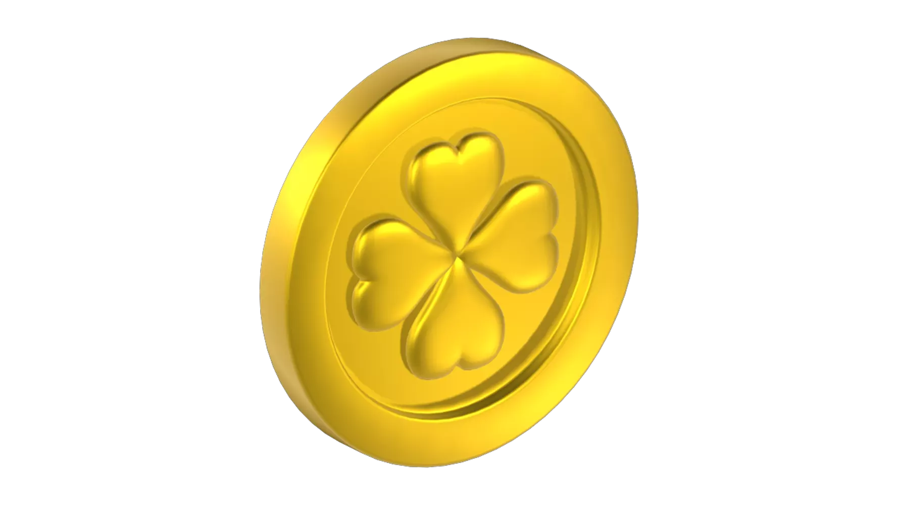 Clover Gold 3D Graphic