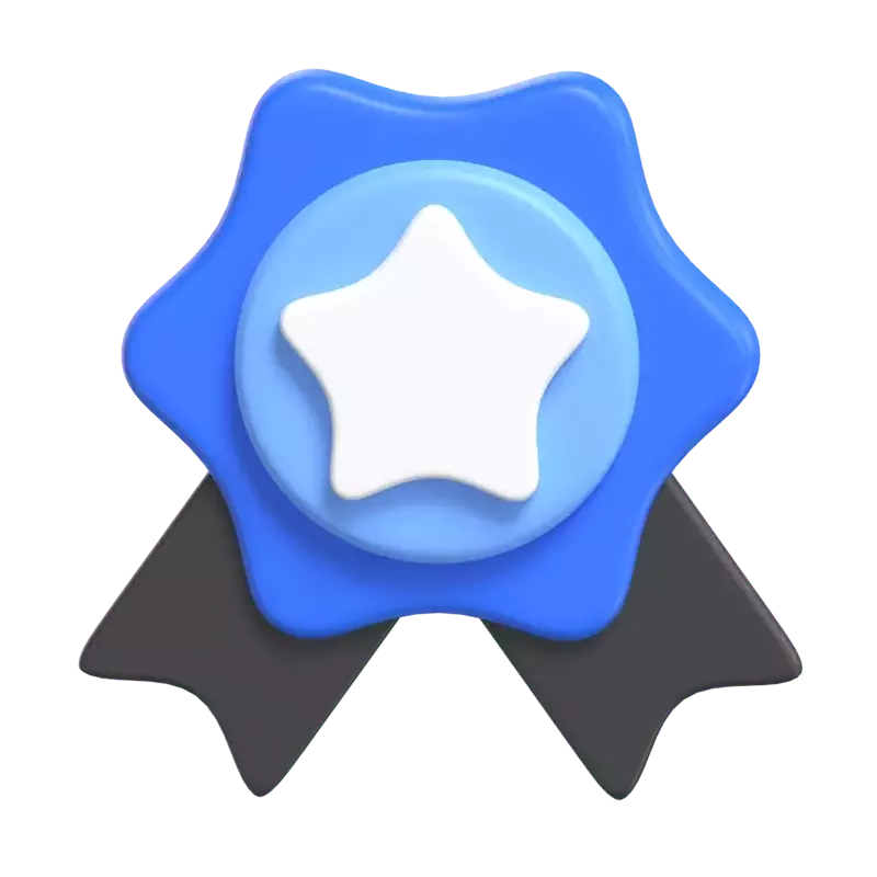 Star Badge 3D Graphic