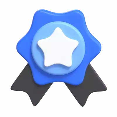 Star Badge 3D Graphic