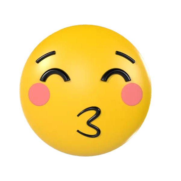 Kissing Closed Eyes Emoji 3d model--1126131b-0e0b-4d0d-a9b8-39dc3b79b7a5
