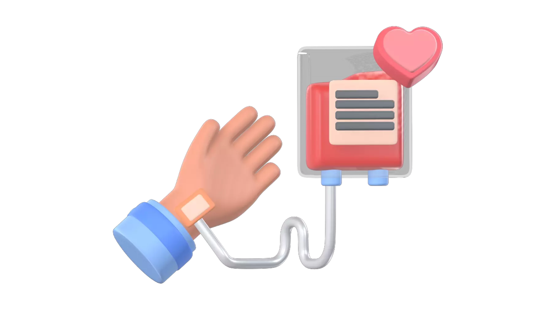 Blood Donation 3D Graphic