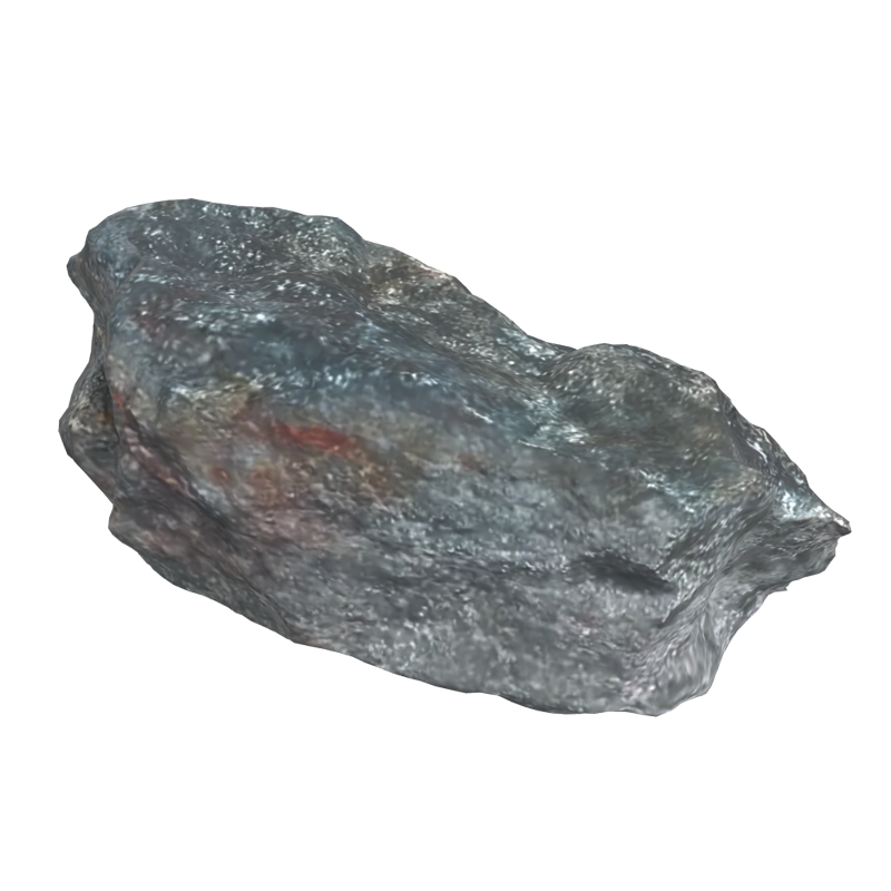 3D Long Realistic Rock With Sharp Ends 3D Graphic