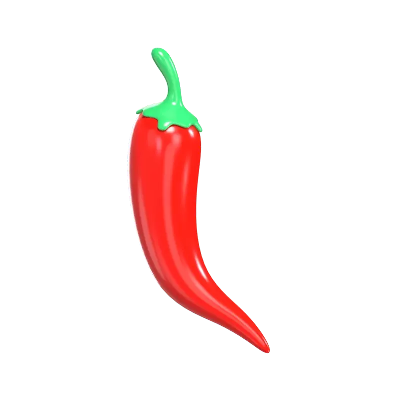 3D Hot Chili Used For Food Ingredient 3D Graphic