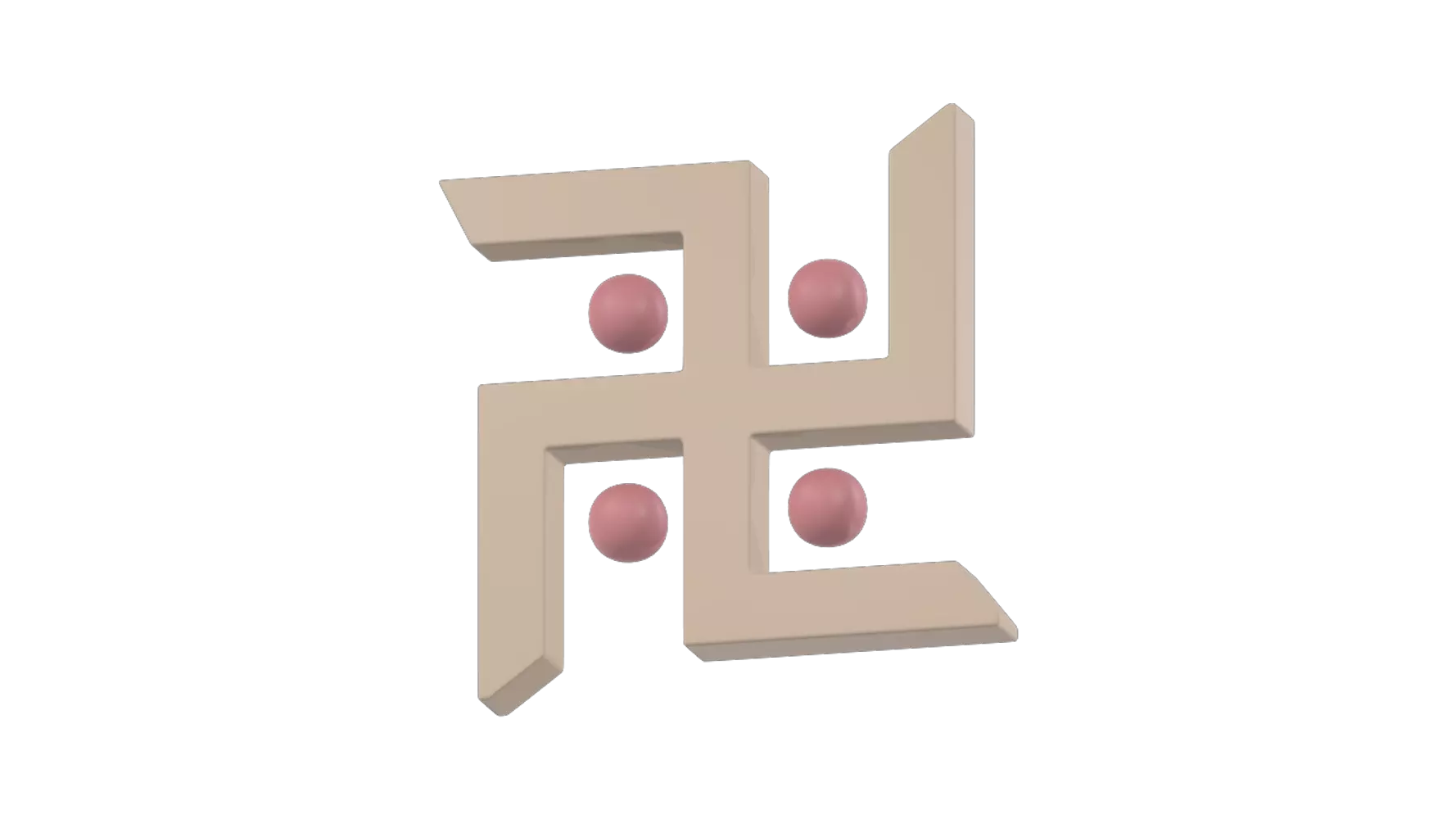 Buddhism Symbol 3D Graphic