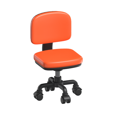 Chair With Wheels 3D Model For Office Work 3D Graphic