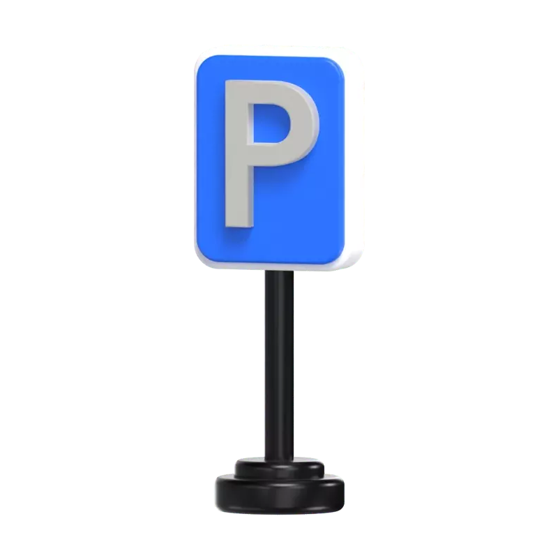 Parking Sign 3D Graphic
