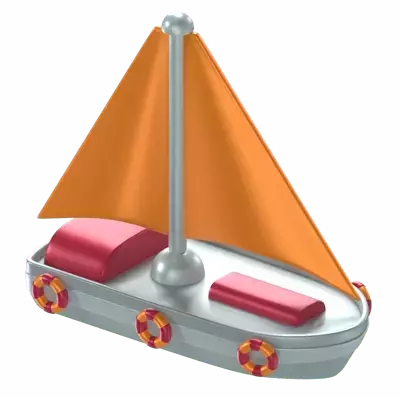 Sailboat 3D Graphic