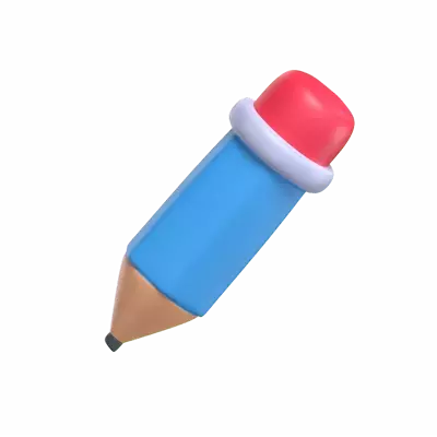 3D Pencil Model For Writing And Design