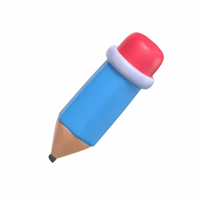 3D Pencil Model For Writing And Design 3D Graphic