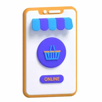 Online Shop 3D Graphic