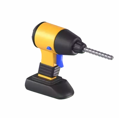 Electric Drill 3D Graphic