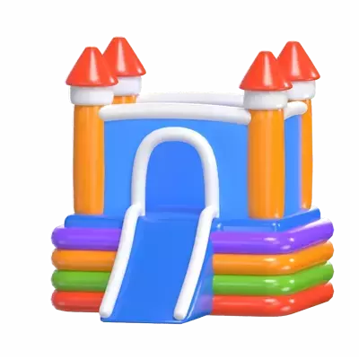 Inflatable Castle 3D Graphic