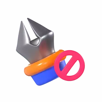 Disable Pen Tool 3D Graphic