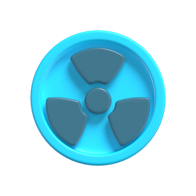 Danger 3D Icon Model For Science 3D Graphic