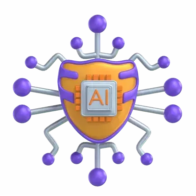 AI Security 3D Graphic