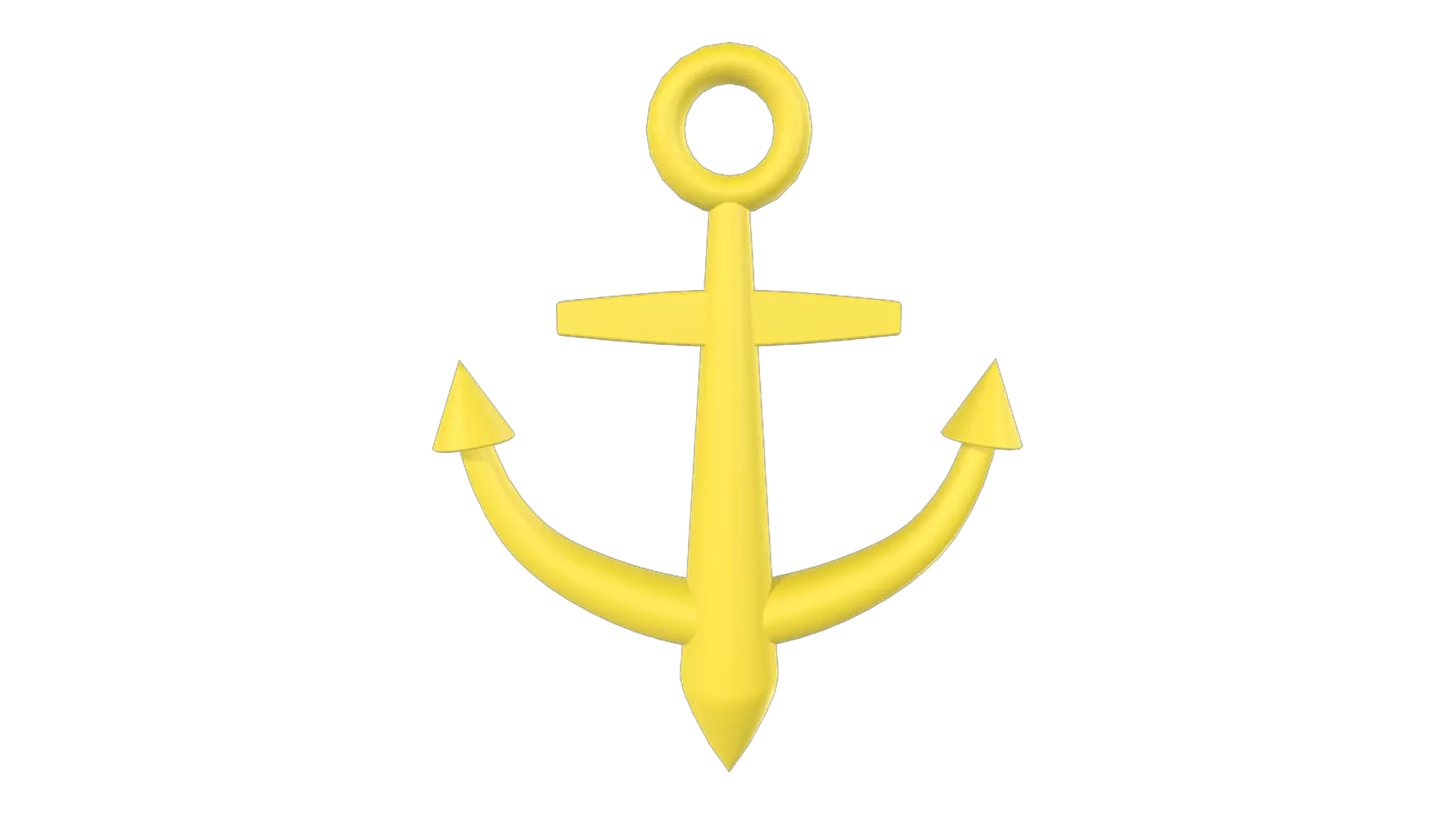 Ship Anchor 3D Graphic