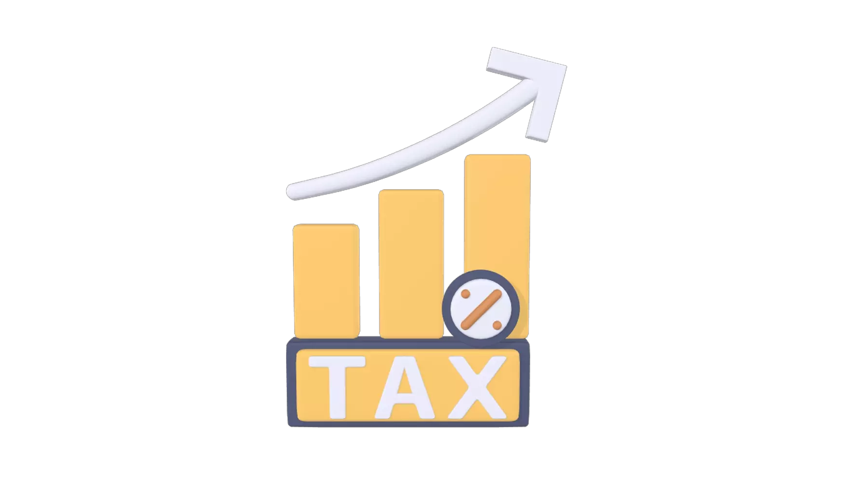 TAX Growth Chart 3D Graphic