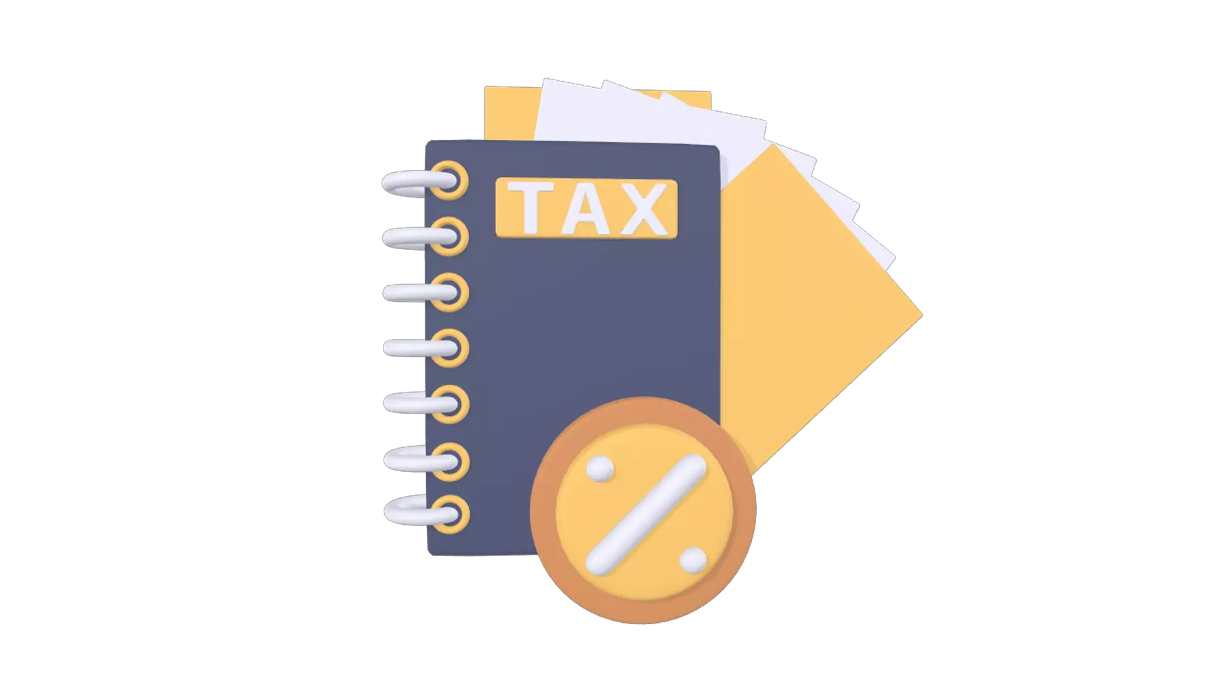 TAX Book 3D Graphic
