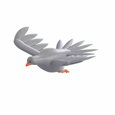 Dove 3D Graphic