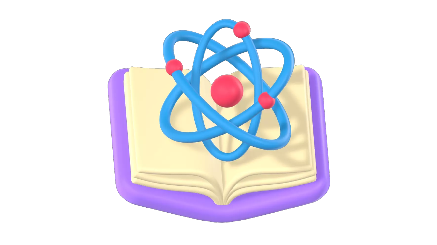 Book Science 3D Graphic