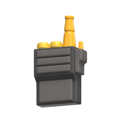 Police Radio 3D Icon Model 3D Graphic