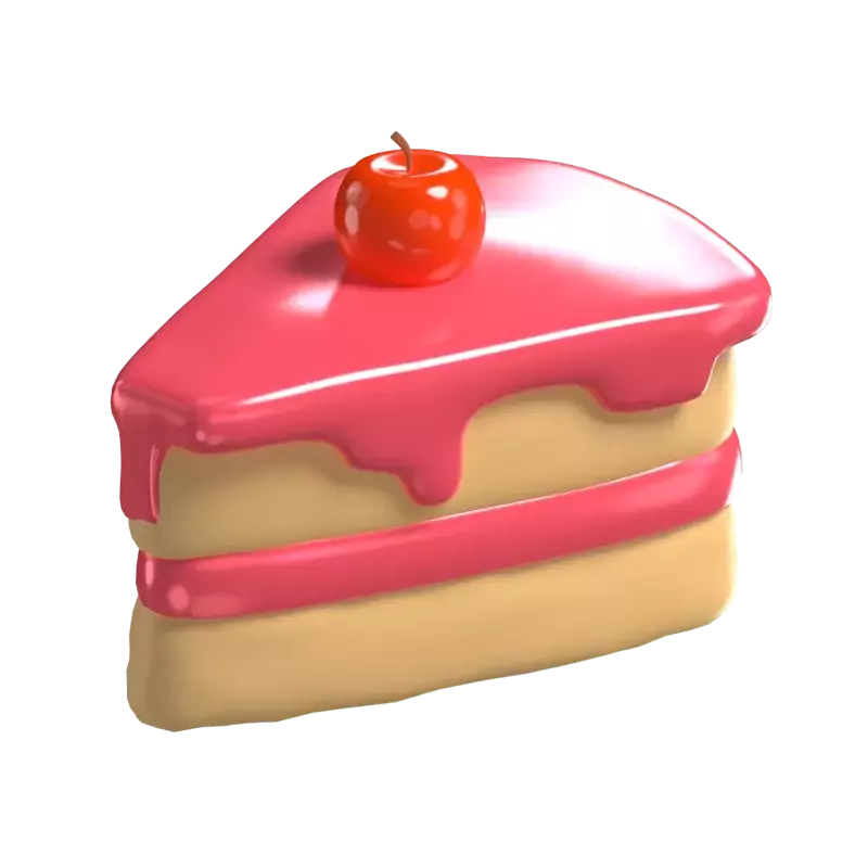 3Dバースデーケーキモデル お祝いのレイヤー 3D Graphic