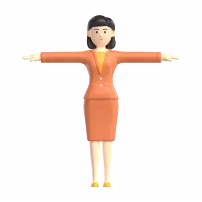 Business Woman 3D Graphic