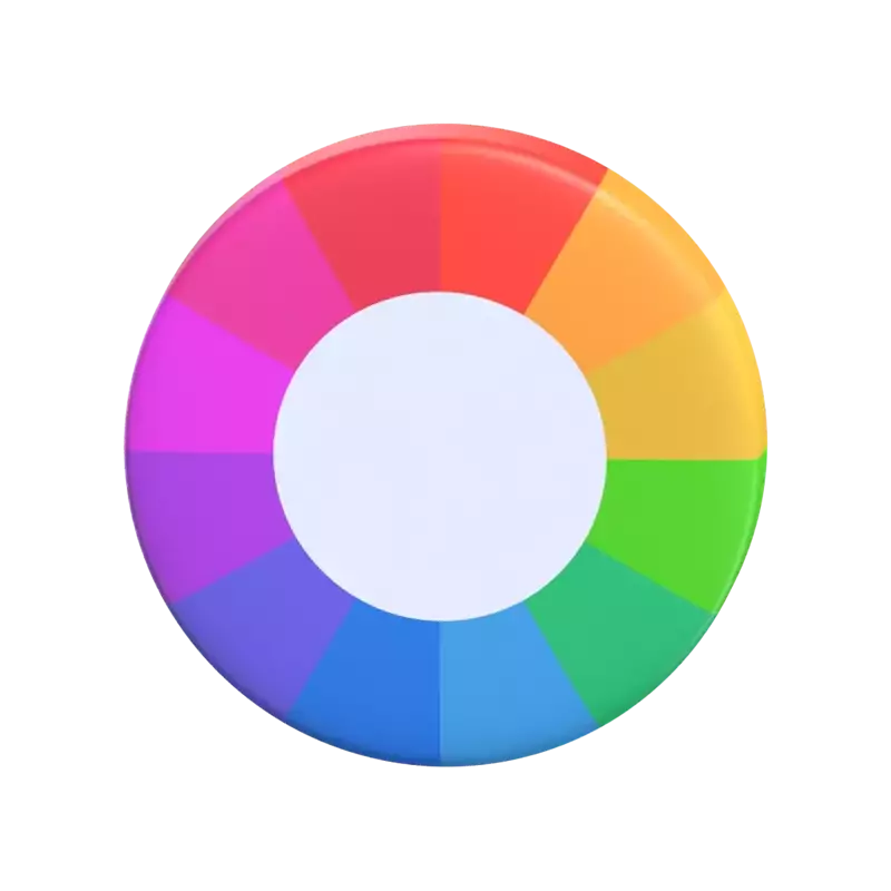 3D Color Wheel Model Design Software