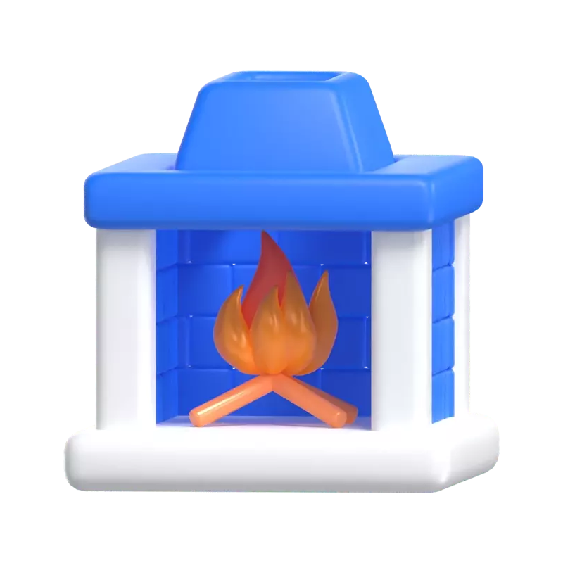 Fireplace 3D Graphic