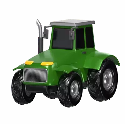 3D Tractor Model Versatile Agricultural Power 3D Graphic
