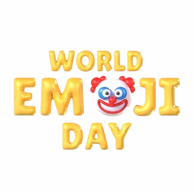 World Emoji Day 3D Graphic